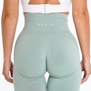 NVGT Sage Green Contour Seamless Leggings Small